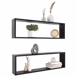 VidaXL 807082 shelve Wood Black