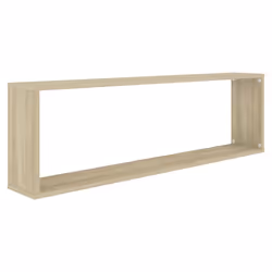 vidaXL 4x Wall Cube Shelf Sonoma Oak Engineered Wood Hanging Floating Unit - Additional view 6