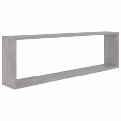 vidaXL 2x Wall Cube Shelf Concrete Grey Engineered Wood Hanging Floating Shelf - Additional view 6