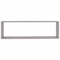vidaXL 4x Wall Cube Shelf Concrete Grey Engineered Wood Hanging Floating Shelf - Additional view 7