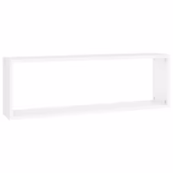 vidaXL 2x Wall Cube Shelf White Engineered Wood Storage Hanging Shelf Unit - Additional view 6