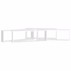 vidaXL 4x Wall Cube Shelf White Engineered Wood Storage Hanging Floating Shelf - Additional view 5