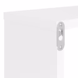 vidaXL 4x Wall Cube Shelf White Engineered Wood Storage Hanging Floating Shelf - Additional view 9