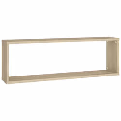 vidaXL 2x Wall Cube Shelf Sonoma Oak Engineered Wood Hanging Floating Unit - Additional view 6