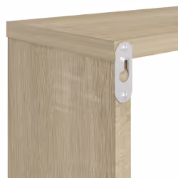 vidaXL 2x Wall Cube Shelf Sonoma Oak Engineered Wood Hanging Floating Unit - Additional view 9