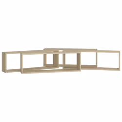 vidaXL 4x Wall Cube Shelf Sonoma Oak Engineered Wood Hanging Floating Unit - Additional view 5