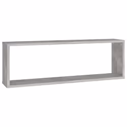 vidaXL 2x Wall Cube Shelf Concrete Grey Engineered Wood Hanging Floating Shelf - Additional view 6
