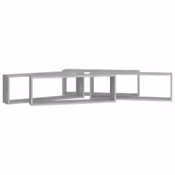 vidaXL 4x Wall Cube Shelf Concrete Grey Engineered Wood Hanging Floating Shelf - Additional view 5