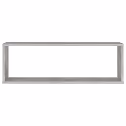 vidaXL 4x Wall Cube Shelf Concrete Grey Engineered Wood Hanging Floating Shelf - Additional view 7