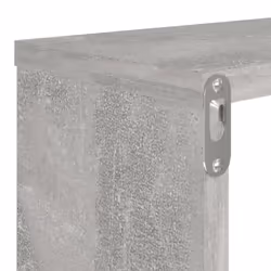 vidaXL 4x Wall Cube Shelf Concrete Grey Engineered Wood Hanging Floating Shelf - Additional view 9