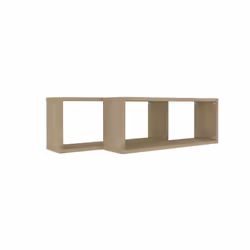 vidaXL 2x Wall Shelf Sonoma Oak Engineered Wood Wall-Mounted Floating Shelf - Additional view 7