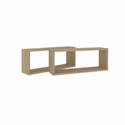 vidaXL 2x Wall Shelf Sonoma Oak Engineered Wood Wall-Mounted Floating Shelf - Additional view 8