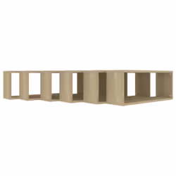 vidaXL 6x Wall Shelf Sonoma Oak Engineered Wood Wall-Mounted Floating Shelf - Additional view 7