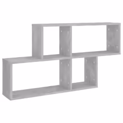 vidaXL Wall Shelf Concrete Grey Engineered Wood Wall Floating Hanging Shelf