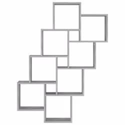 VidaXL 807182 shelve Wood Grey - Additional view 4