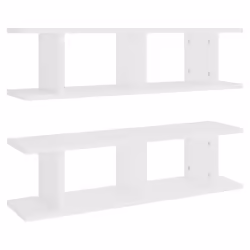 VidaXL 807187, Wood, White, 750 mm, 180 mm, 200 mm, 2 pc(s)