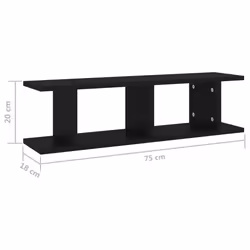 VidaXL 807188 shelve Wood Black - Additional view 7
