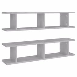 VidaXL 807200, Wood, Grey, 900 mm, 180 mm, 200 mm, 2 pc(s)