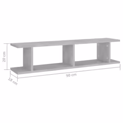 VidaXL 807200 shelve Wood Grey - Additional view 7