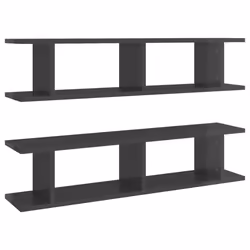 VidaXL 807204, Wood, Grey, 900 mm, 180 mm, 200 mm, 2 pc(s)