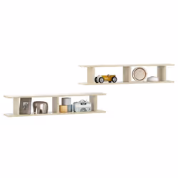 vidaXL 2x Wall Shelf Sonoma Oak Engineered Wood Indoor Hanging Wall Shelf