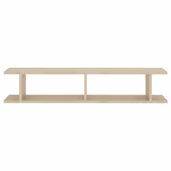 vidaXL 2x Wall Shelf Sonoma Oak Engineered Wood Indoor Hanging Wall Shelf - Additional view 5