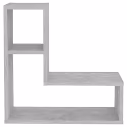 vidaXL 2x Wall Shelf Concrete Grey Engineered Wood Wall-Mounted Hanging Shelf - Additional view 4