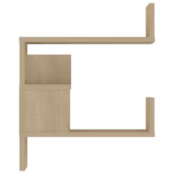 vidaXL 2x Wall Corner Shelf Sonoma Oak Engineered Wood Home Hanging Shelf Unit - Additional view 7