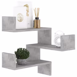 VidaXL 807231 shelve Wood Grey - Additional view 4