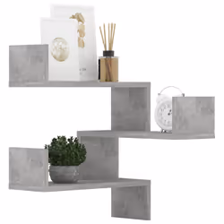 VidaXL 807232 shelve Wood Grey - Additional view 4