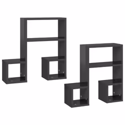 VidaXL 807249, Wood, Grey, 500 mm, 150 mm, 500 mm, 2 pc(s)