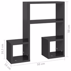 VidaXL 807249 shelve Wood Grey - Additional view 8
