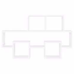 VidaXL 807250 shelve Chipboard White - Additional view 3
