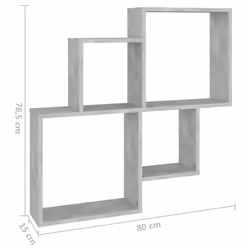 VidaXL 807263 shelve Wood Grey - Additional view 6