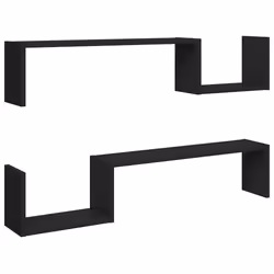 VidaXL 807269, Wood, Black, 1000 mm, 150 mm, 200 mm, 2 pc(s)