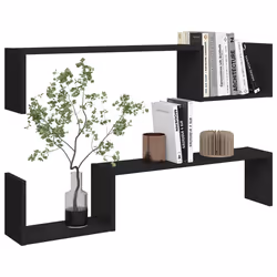 VidaXL 807269 shelve Wood Black - Additional view 4