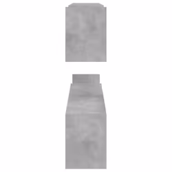 vidaXL 2x Wall Shelf Concrete Grey Engineered Wood Wall-Mounted Hanging Shelf - Additional view 6