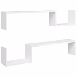 VidaXL 807274, Wood, White, 1000 mm, 150 mm, 200 mm, 2 pc(s)