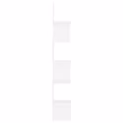 vidaXL Wall Corner Shelf White Engineered Wood Indoor Hanging Wall Rack Shelf