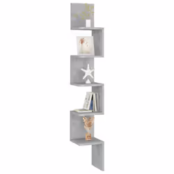 VidaXL 807281 shelve Wood Grey - Additional view 5