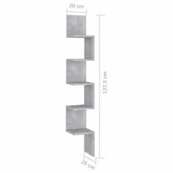 VidaXL 807281 shelve Wood Grey - Additional view 6