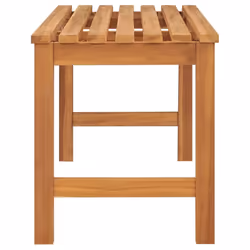 vidaXL Solid Teak Wood Garden Bench 114 cm Outdoor Patio Wooden Seating Bench - Additional view 2