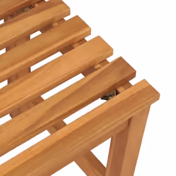 vidaXL Solid Teak Wood Garden Bench 114 cm Outdoor Patio Wooden Seating Bench - Additional view 4