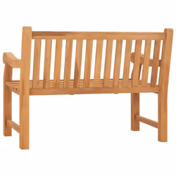 vidaXL Solid Teak Wood Garden Bench Outdoor Patio Extra Heavy Bench Seating - Additional view 2