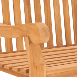 vidaXL Solid Teak Wood Garden Bench Outdoor Patio Extra Heavy Bench Seating - Additional view 5