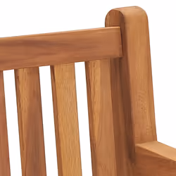 vidaXL Solid Teak Wood Garden Bench Outdoor Terrance Wooden Seating Bench - Additional view 5