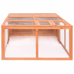 vidaxXL Solid Firwood Garden Animal Cage 150x100x50 cm Outdoor Rabbit Cage - Additional view 3