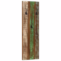 vidaXL 2x Wall-mounted Coat Racks Solid Reclaimed Wood Wooden Wall Peg Board - Additional view 10
