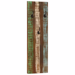 vidaXL 2x Wall-mounted Coat Racks Solid Reclaimed Wood Wooden Wall Peg Board - Additional view 8