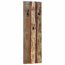 vidaXL 2x Wall-mounted Coat Racks Solid Reclaimed Wood Wooden Wall Peg Board - Additional view 9
